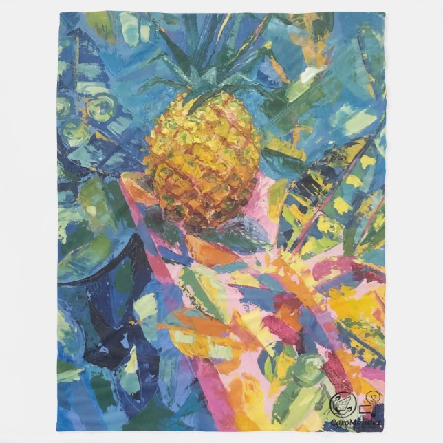 Imagen de mi obra Piña Fleecedecke (Vorderseite)