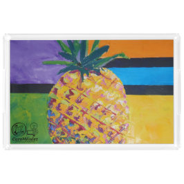 Imagen de mi obra Piña. Serie Acryl Tablett