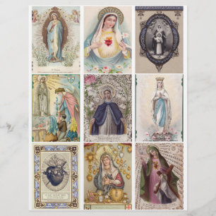 Images de cartes de prière religieuses vintage