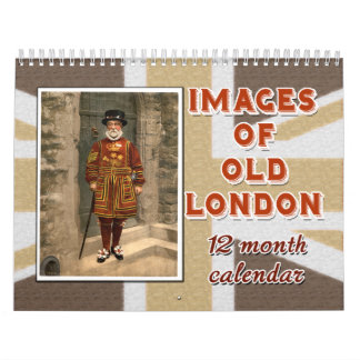 Images de vieille Londres calendrier de 12 mois
