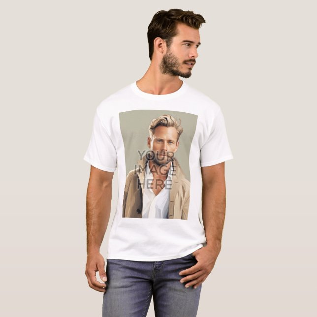 Images verticales personnalisées T-Shirt personnal (Devant entier)