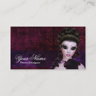 Imaginaire Brunette Carte de visite de style gothi