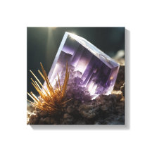 Imaginaire Cacoxenite Améthyste toile cristal Impr