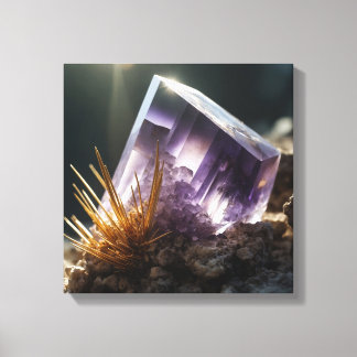 Imaginaire Cacoxenite Améthyste toile cristal Impr
