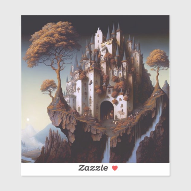 Imaginaire Castle Imaginaire Art Sticker (Feuille)