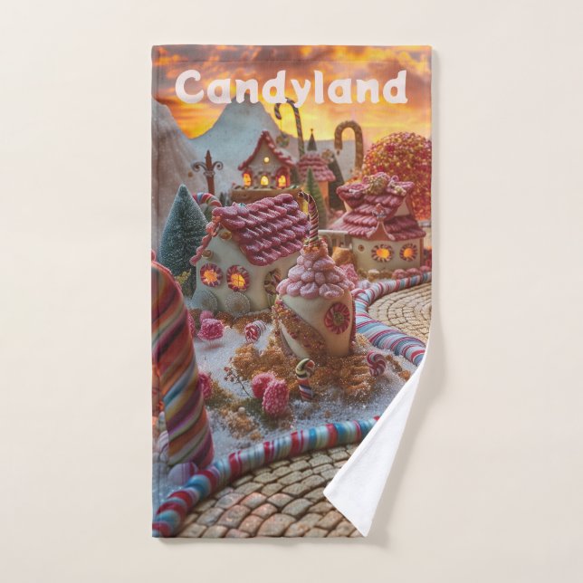 Imaginaire de Candyland (Serviette à main)