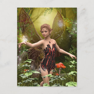 Imaginaire Fairy en Rouge Carte postale