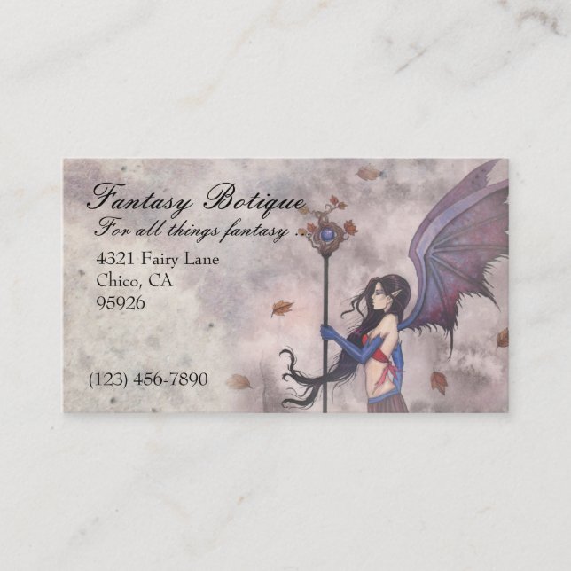 Imaginaire Fairy Gothique Carte de visite Personna (Devant)