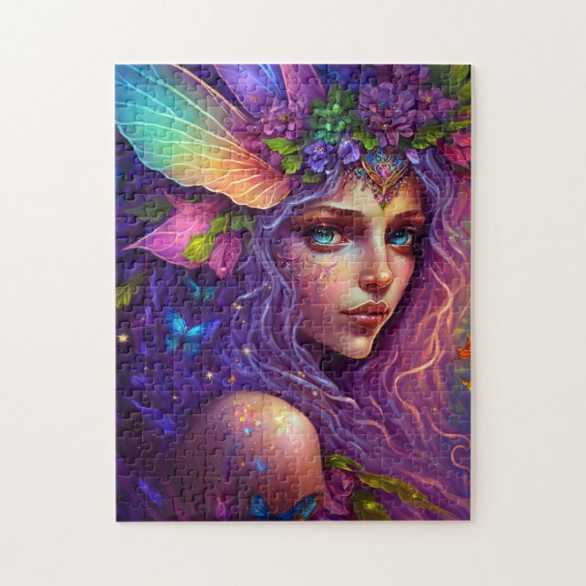 Imaginaire Fée coloré Art Jigsaw Puzzle (Vertical)