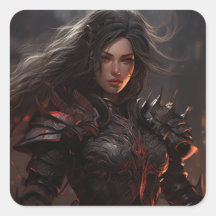 Imaginaire Femme Guerrier Chevalier - Sticker