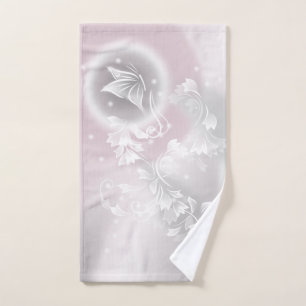 Imaginaire floral blanc gris