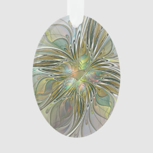 Imaginaire Floral Fleur Art Fractal Moderne Avec O