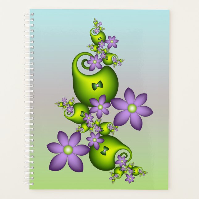 Imaginaire Floral Fleurs Lilac Formes vertes Fract (Devant)