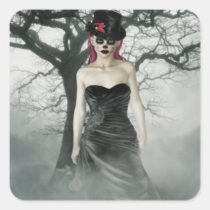 Imaginaire goth femmes autocollants