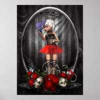 imaginaire goth poupée poster fille