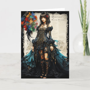 Imaginaire Gothique Carte de voeux pour fille