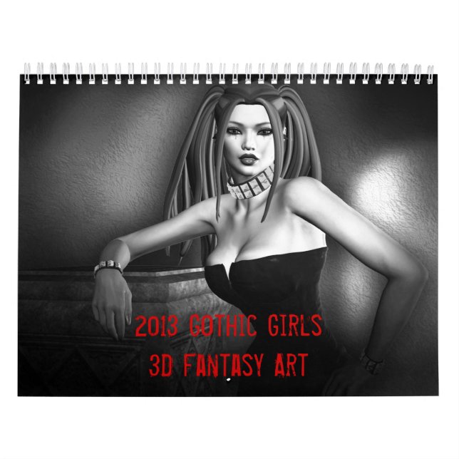 Imaginaire gothique des filles 2013 Calendrier (Protection)