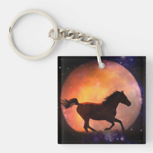 Imaginaire Horse et Porte - clé de lune