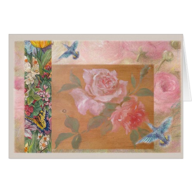 Imaginaire illustré de colibri floral (Devant horizontal)