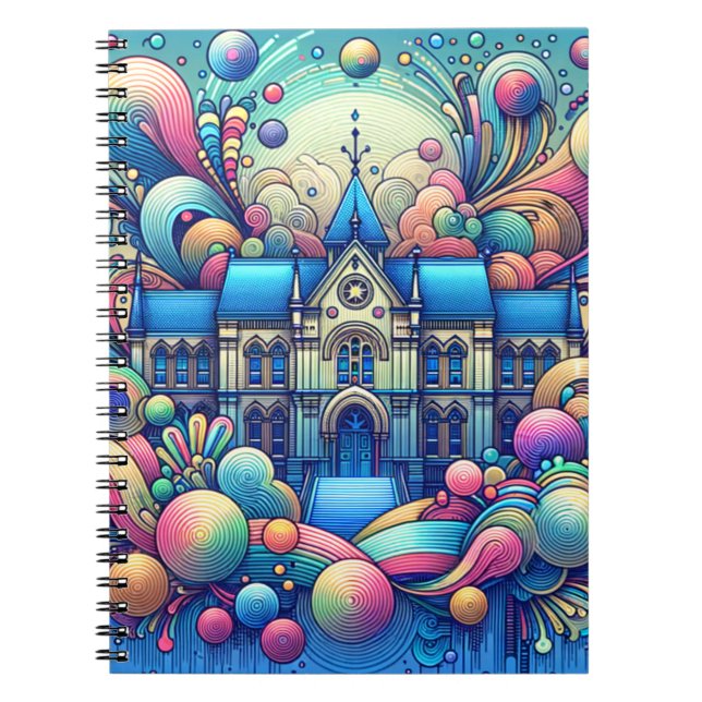 Imaginaire lunaire Bâtiment Carnet d'art (Devant)