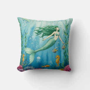 Imaginaire Mermaid Coussin océanique
