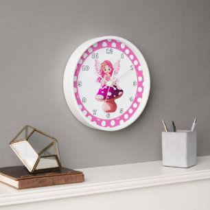 Imaginaire mignon fées filles horloge de chambre