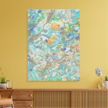 Imaginaire naturel - Art Vintage en toile Abstrait