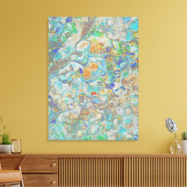 Imaginaire naturel - Art Vintage en toile Abstrait