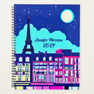 Imaginaire Paris sous une Pleine lune