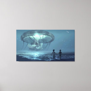 Imaginaire Plage Scène Toile Art