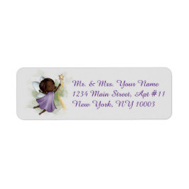 Imaginaire Purple Fairy Grey Étiquettes de adresse
