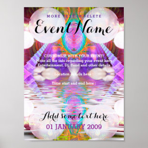 Imaginaire Rave Event personnalisable Poster Modèl