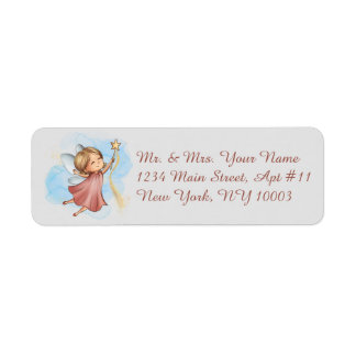 Imaginaire Rose Fairy Grey Étiquettes de adresse