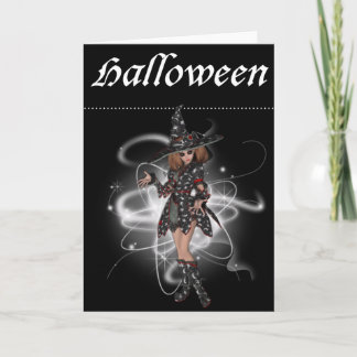 Imaginaire Sorcière 6 Carte de voeux Halloween