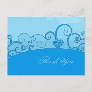 imaginaire tourbillon bleu merci carte postale