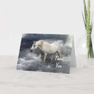Imaginaire White Horse & Ocean Merci Cartes