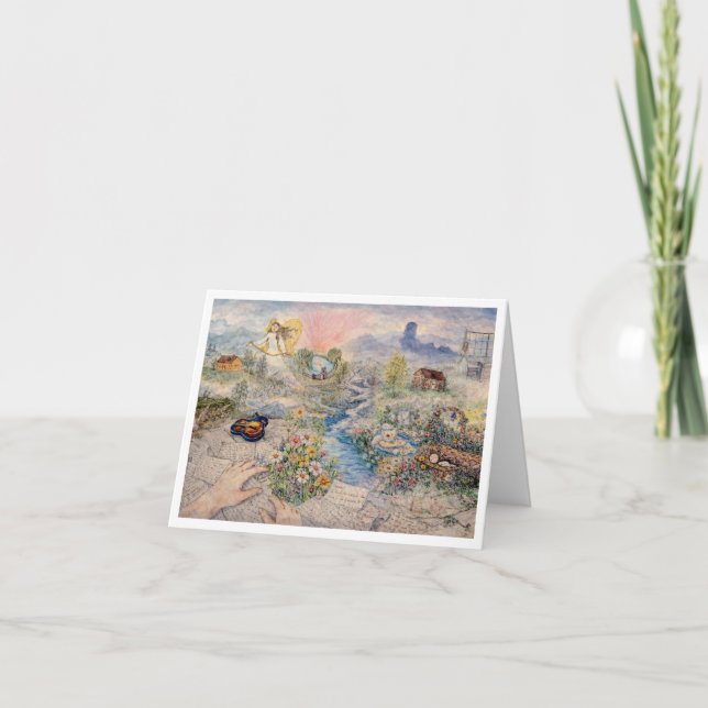 Imaginäre Landschaft Karte (Vorderseite)