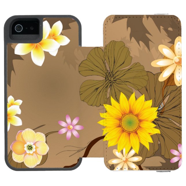 Imaginärer Dschungel 2 Incipio iPhone Geldbeutel-Hülle (Folio Geöffnet)