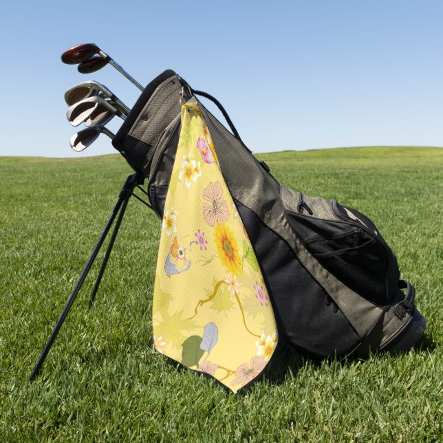 Imaginärer Dschungel 5 Golfhandtuch (Gras)