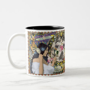 Imaginarium Antiquaire Collage Mug à deux tons