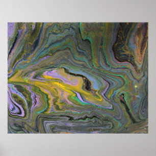 Imagination 1 Abstraite Acrylique Poster Imprimer