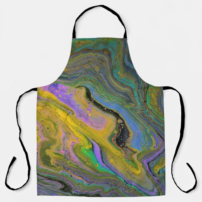 Imagination 2 Vibrante Geode Abstract Apron Schürze (Vorderseite)