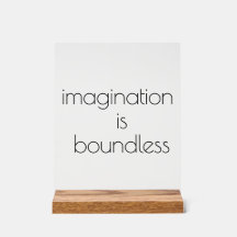 Imagination Akryllisches Zeichen