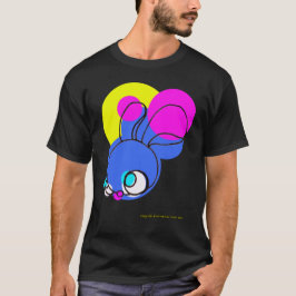 Imagination Bunny auf einem Schwarzen T-Shirt