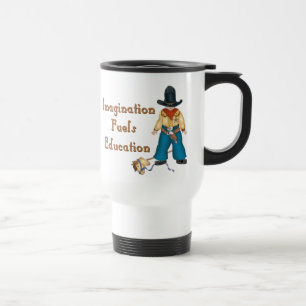 Imagination Fuels Bildung (Cowboy) Tasse