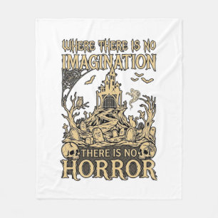 Imagination Horror Halloween Spukhaus Friedhof Fleecedecke