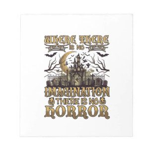 Imagination Horror Halloween Spukhaus Friedhof Notizblock