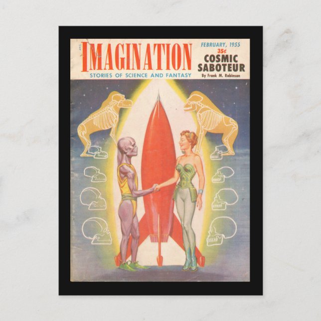 Imagination v06 n02 (1955-02.Greenleaf)_Pulp Art Postkarte (Vorderseite)
