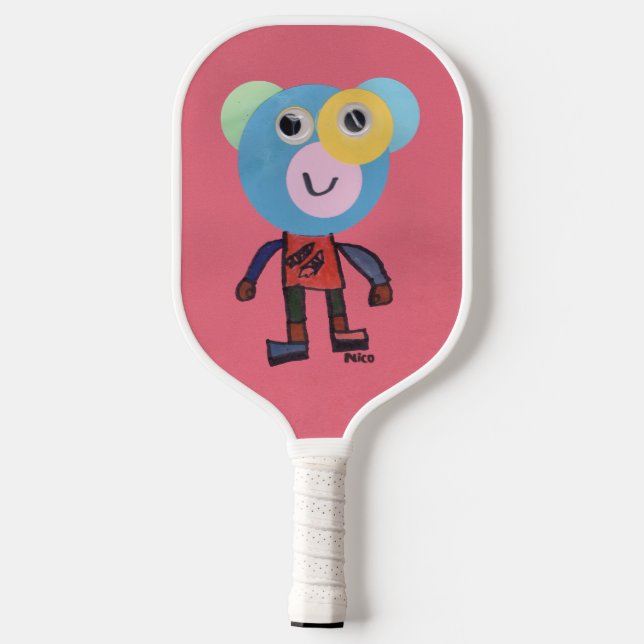 Imaginations-Mann - Kinderkunst für CHOC Pickleball Schläger (Rückseite)