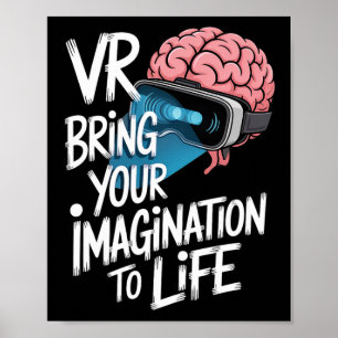 Imaginationsgetriebene VR-Brille für Gamer und Kin Poster